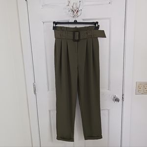 Haute Monde Olive Green Pants